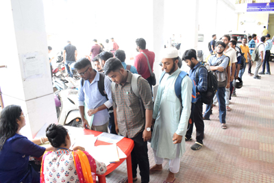 Job fair, organised by the department of Manpower Planning and Employment at Agartala on May 5.