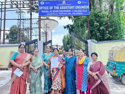 All India Democratic Women Association (AIDWA) leaders met in a deputation at DWS office in Agartala on August 3 in support of their demands.