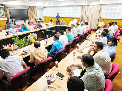 Transport and Tourism Minister Sushanta Chowdhury chaired a review meeting  at the conference hall of Civil Secretariat in Agartala on March 9.