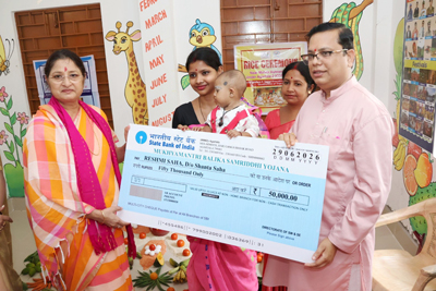 Annpurna Devi, Union Minister for Women and Child Development visited Sakhsham Anganwadi Centre, Near Mahila Ashram and Construction site of Working Women Hostel, Abhoynagar in Agartala on June 29.