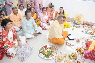 The new Mandal office of BJP inaugurated under Banamalipur near Kalyani area of Agartala on March 5.