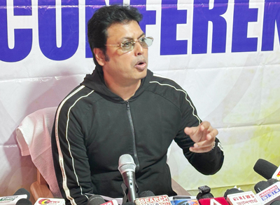 Former Chief Minister and MP, Biplab Kumar Deb held a press conference at his private house in Agartala on January 15.