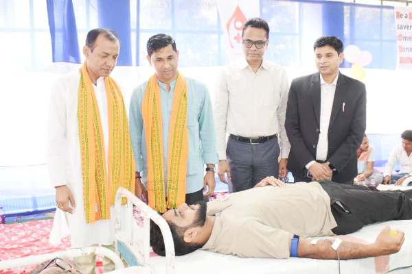 ARDD officials organised a blood donation camp at the Directorate building in Agartala  on March 6.