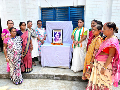 Tripura Pradesh Mahila Congress observed the foundation day of Mahila Congress at Congress Bhavan in Agartala on September 15.