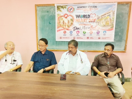 World Heart Day was observed at GB Pant hospital in Agartala on September 29.