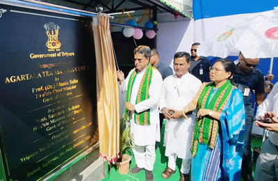 Chief Minister Dr Manik Saha inaugurated Agartala Tea Auction centre on October 29.