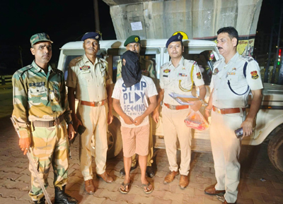 One drug peddler was arrested from Agartala city during late night raids on August 7.