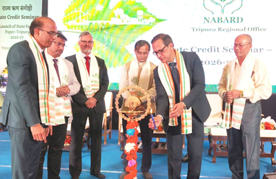 NABARD organised a state credit seminar at Agartala on February 27.