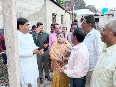 Mayor of Agartala Municipal Corporation (AMC) Dipak Majumder inspected Prabhu Bari area for rejuvenation of the water body located in Agartala city  on March 9.
