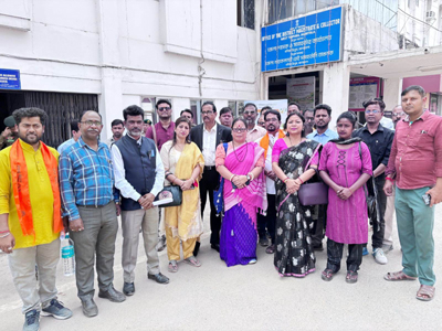 BMS leaders met in a deputation at DM office in Agartala on February 25 in support of their demands.