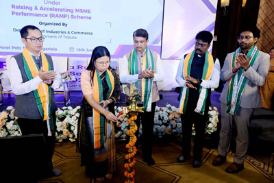 Industries and Commerce Minister Santana Chakma attended the second reverse buyers sellers meet organised at a hotel in Agartala on June 16.
