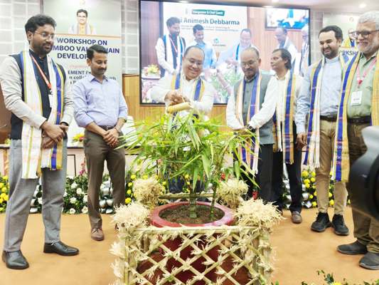 Forest Minister Animesh Debbarma inaugurated a workshop on bamboo value chain development at Pragna Bhavan in  Agartala on March 6.