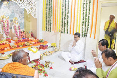 Chief Minister Dr Manik Saha inaugurated Sri Sri Narasingha Devata and Ram Janaki temple at Motorstand area of Agartala on July 16.