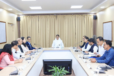 Chief Minister Dr Manik Saha chaired a review meeting on Tripura Urban Livability Improvement Project at Civil Secretariat in Agartala on May 15.