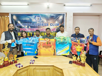 Agartala Press Club sports subcommittee addressed a press conference on cricket tournament on February 20.