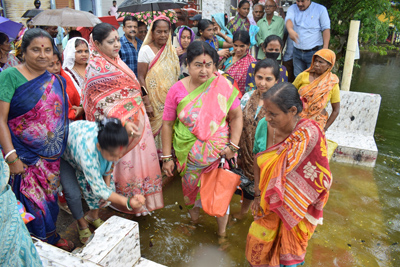 Cleanliness drive undertaken in ward number 20 of AMC Central Zone in Agartala on July 30.