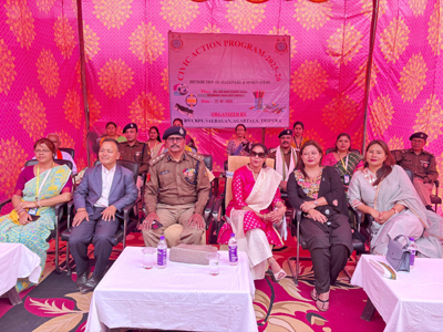 CRPF 124 Battalion organised a civic action programme and distributed school stationery items among students of New Hindi School at Agartala on February 23.
