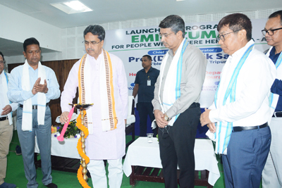 Chief Minister Dr Manik Saha, launched the Emicizumab Programme for All Persons with Severe Haemophilia A at the IGM Hospital Complex in Agartala on October 11.