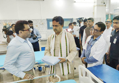 Chief Minister Dr Manik Saha inaugurated of newly established health facilities in AGMC and GBP Hospital in Agartala on March 5.
