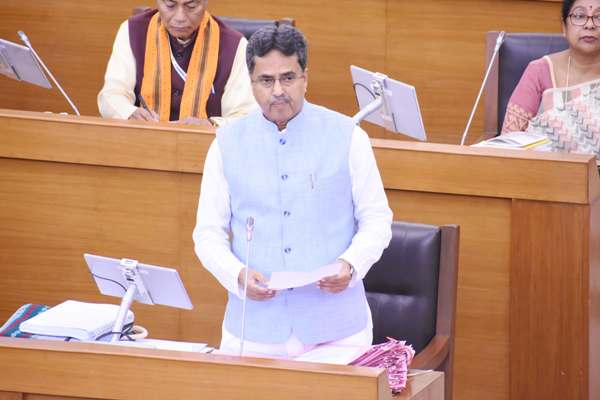 Chief Minister Dr Manik Saha announces DA and DR hike for government employees and pensioners at Tripura state Legislative Assembly on March 16.