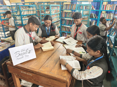 World Book Day observed at Bhartia Vidya Bhawan school in Agartala on April 23.