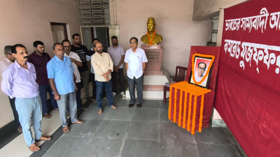 CPI(M) Observes Birth Anniversary of Comrade Muzaffar Ahmad at Party Headquarters in Agartala on August 5.