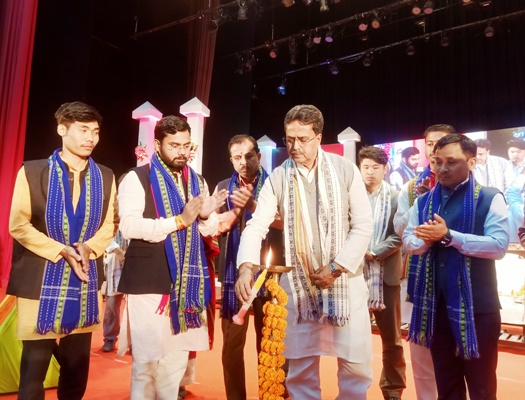 ABVP organized a state tribal student’s conference at Rabindra Bhavan on February 15 in presence of Chief Minister Dr Manik Saha and other BJP leaders.