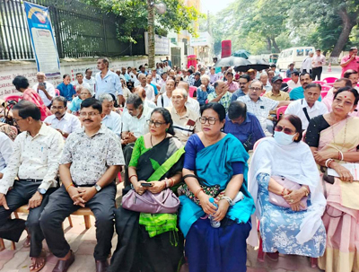Civil Pensioners Association organised protests and Dharna at Circuit House area of Agartala on September 19 in support of their demands.