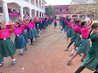 Preparations underway ahead of 23rd January event at Netaji School to celebrate the birth anniversary of Netaji Subhash Chandra Bose.