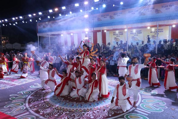 Glimpses of the great and colourful immersion carnival festival Mayer Goman in Agartala on October 23 evening.