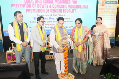 Social Welfare Minister Tinku Roy inaugurated a seminar on how to prevent dowry and domestic violence in Tripura at a Hotel in Agartala on February 13.
