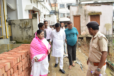 Mayor of Agartala Municipal Corporation (AMC) visited Chalaman Sangha area of Agarrala for rejuvenation of the local pond on April 9.