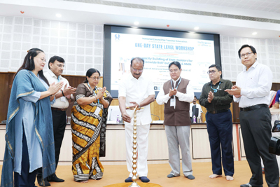 Governor Indrasena Reddy Nallu attended a capacity building workshop at IASE, Agartala on March 19.