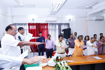 Governor Indrasena Reddy Nallu attended the launching of Nasha Mukut Yuva for Vikshit Bharat Sankalp Abhiyan at Tripura Central University on August 2.