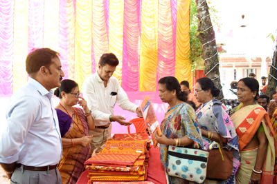 Ashram members distributed clothes among needy people to mark the birth anniversary of Anandamoyee Maa at Agartala on May 5.