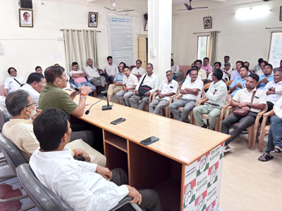 Tripura Pradesh Congress organised a meeting at Congress Bhavan in Agartala on May 7 to analyse ADC election performance of the party.