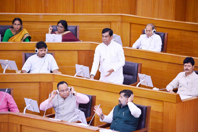 Glimpses of the second day of the Monsoon session of Tripura Legislative Assembly on August 28.