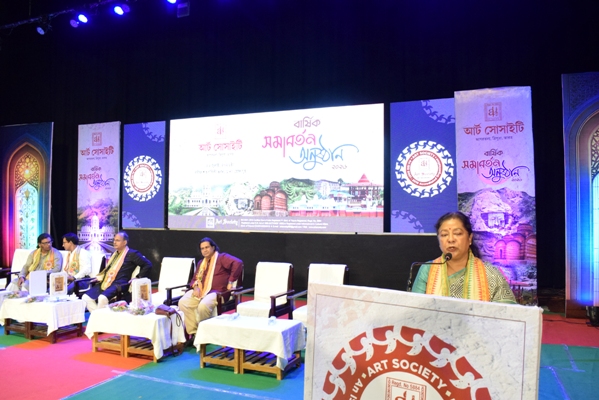 Tripura Assembly Chief Whip, Kalyani Saha Roy attended the convocation of art society at Rabindra Satabarshiki Bhavan in Agartala on July 26.