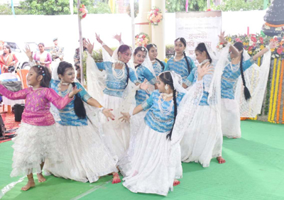 Higher Education Minister Kishor Barman attends ‘Kabi Pranam’ organised by the ICA Department at Nazrul Kalakshetra on May 26.