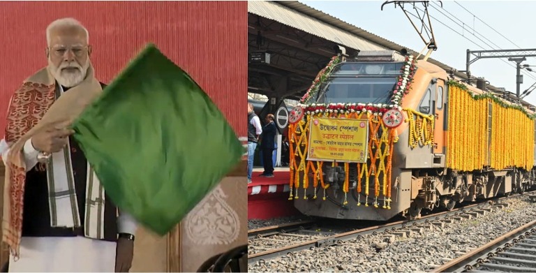 PM flags off two Amrit Bharat trains from Assam