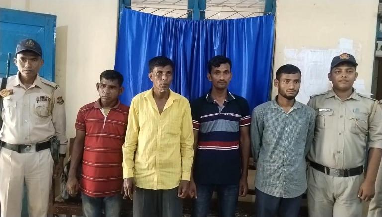 Four Bangladeshi arrested from bordering Ashrambari area of Khowai