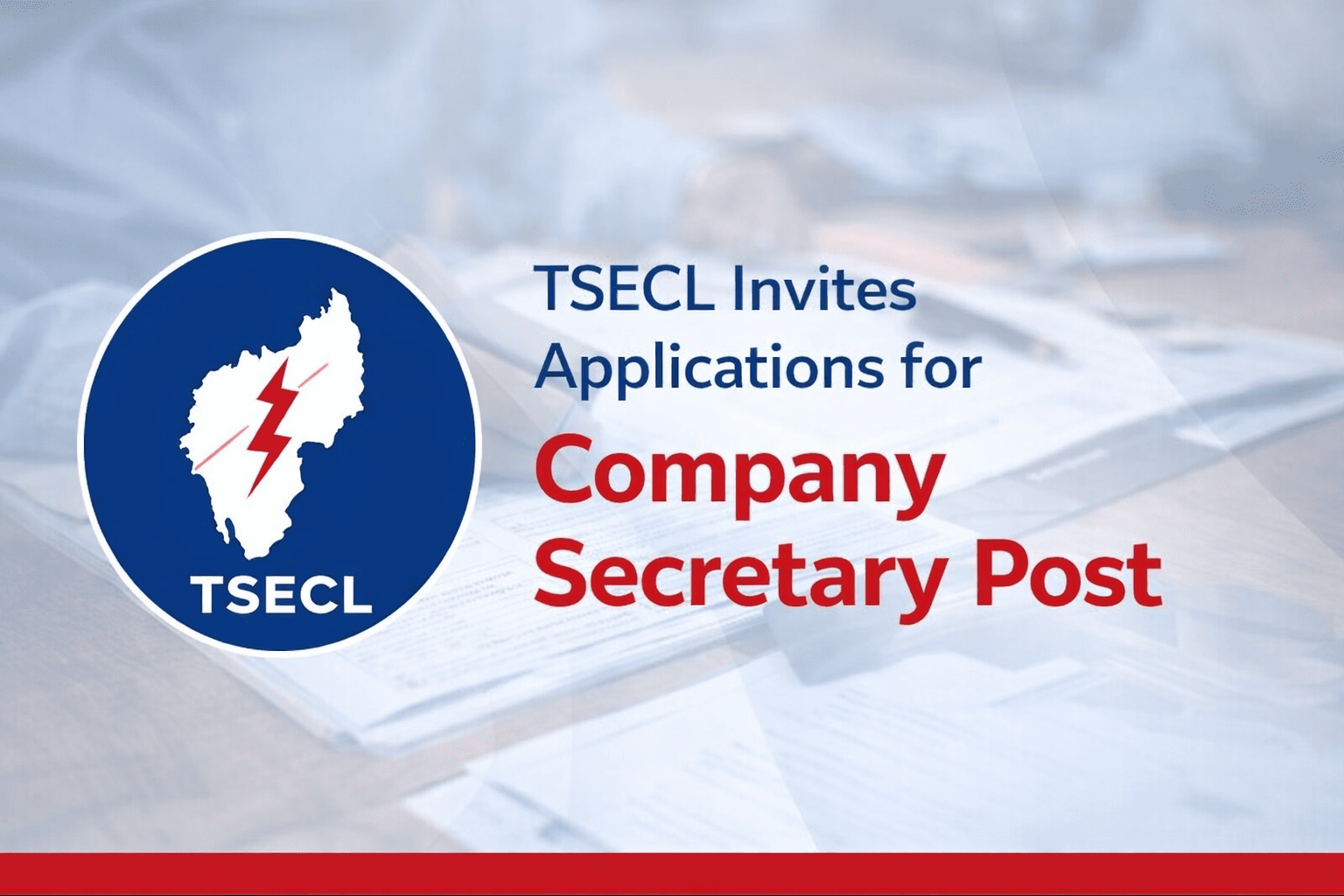 TSECL Invites Applications for Company Secretary Post