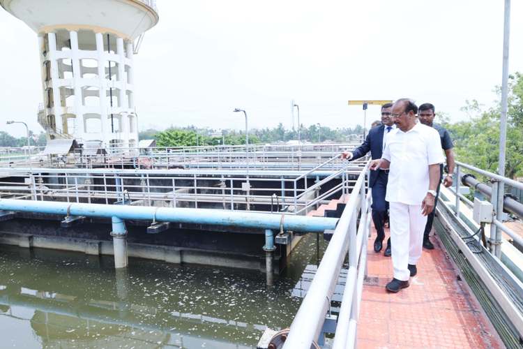 Governor inspects sewage treatment and water purification projects in Agartala and Ushabazar