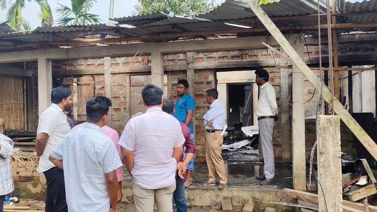 Devastating fire: Three houses reduced to ashes in Kailashahar, 3 farming families left destitute