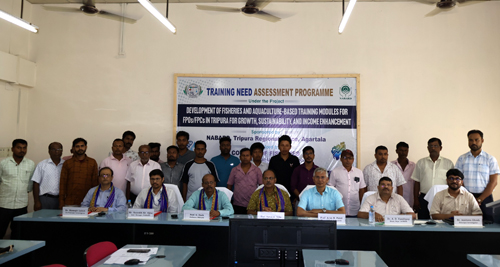 COF-CAU, NABARD hold TNA programme to strengthen fisheries training for FPOs in Tripura