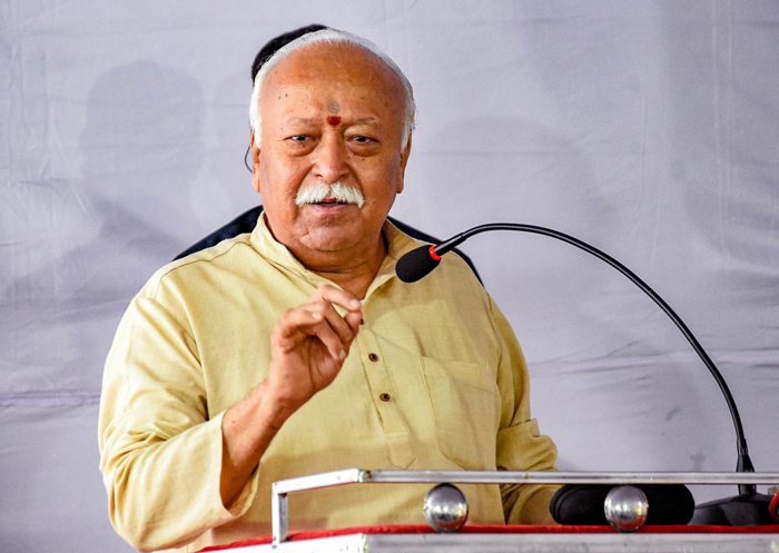 RSS chief Mohan Bhagwat arrives in Agartala on three-day visit
