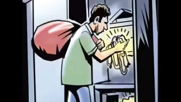 Thieves looted a jewellery shop at Churaibari, stolen away jewelleries worth nearly Rs 1 crore