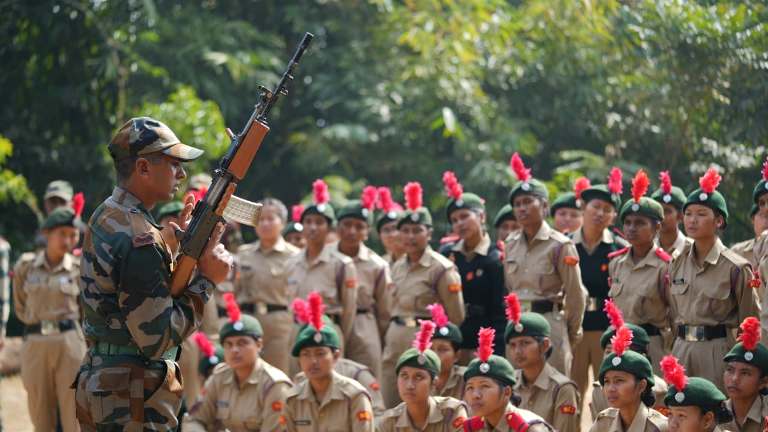 Assam Rifles organizes NCC mini camp at Haflong, Assam