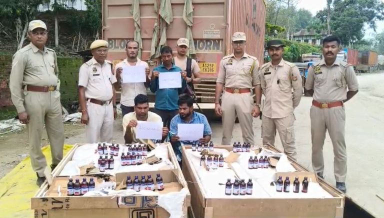 Assam police seize large quantities of contraband cough syrup before smuggle to Agartala, two arrested