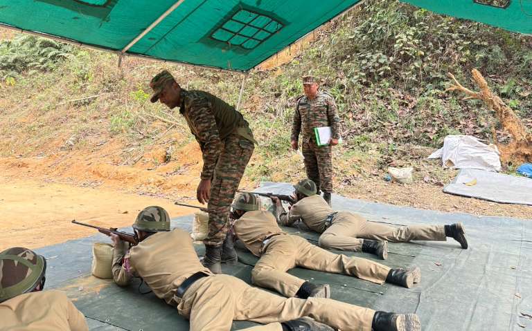 NCC Cadets undergo firing practice ahead of NER firing competition
